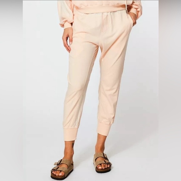 NWT YOUNG FABULOUS AND BROKE ODIN jogger Pants Peach/guava M - Picture 1 of 11